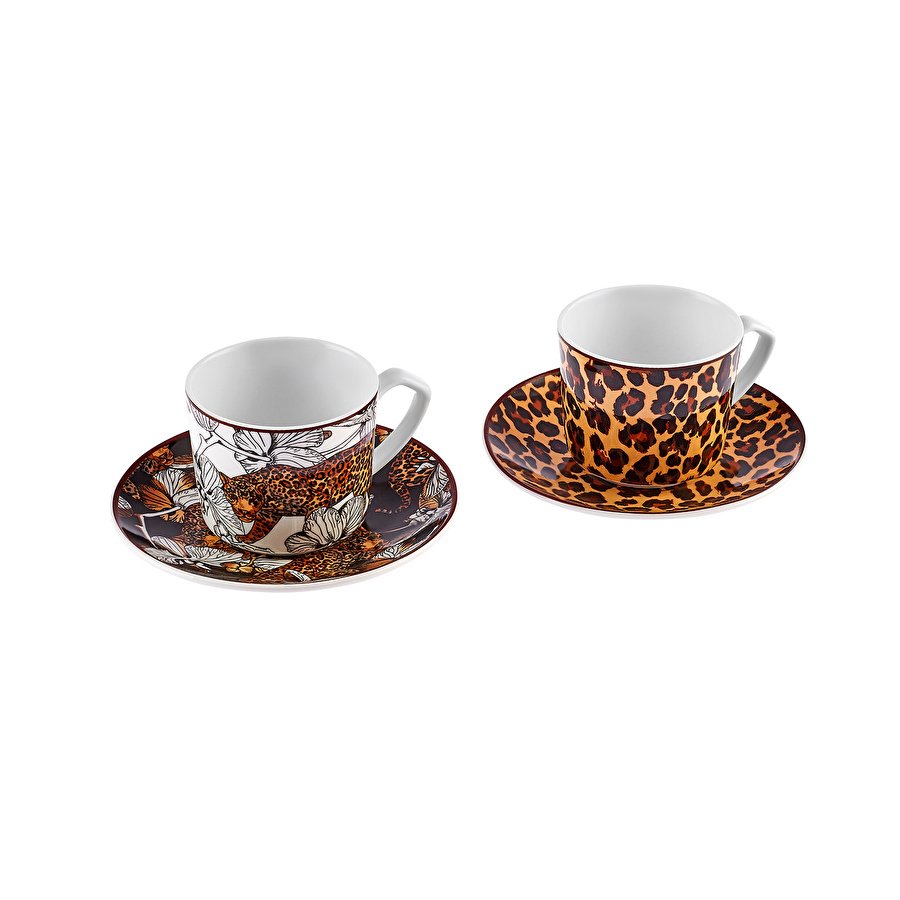 Karaca Tiger 2 Kişilik Kahve Fincan Takımı 80 ml
