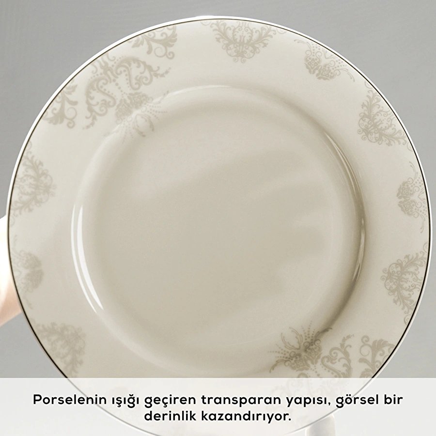 Emsan Elegance Bone Siena 53 Parça 12 Kişilik Yemek Takımı Gold
