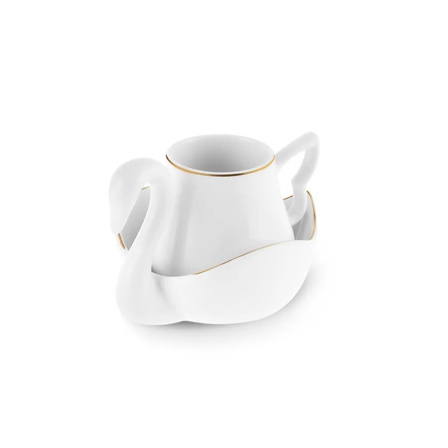 Karaca Swan 6 Kişilik Kahve Fincan Takımı 90 ml