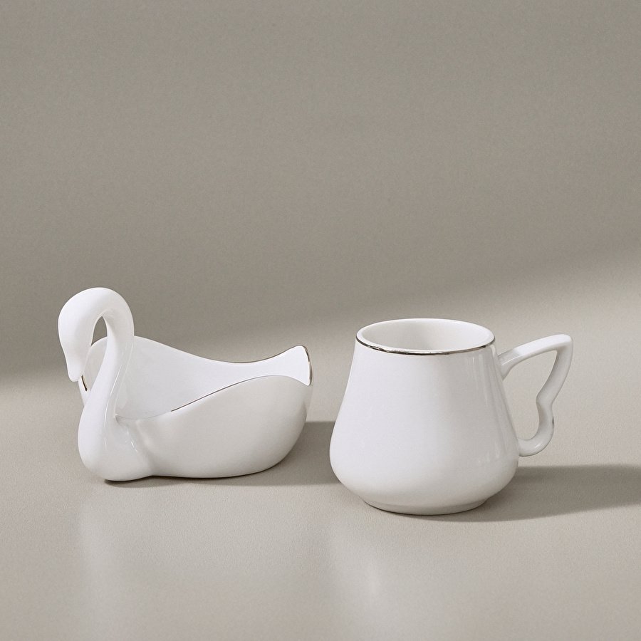 Karaca Swan 6 Kişilik Kahve Fincan Takımı 90 ml
