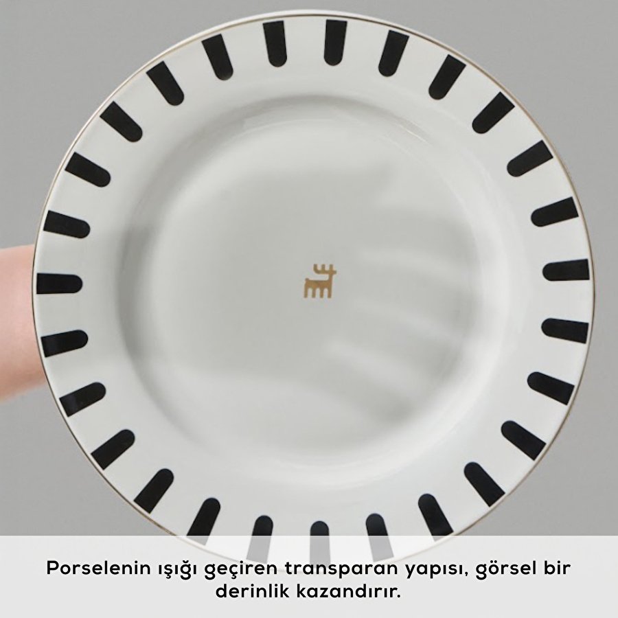 Karaca Elegance Bone 50.Yıl İmza Koleksiyonu Kore 24 Parça 6 Kişilik Yemek Takımı