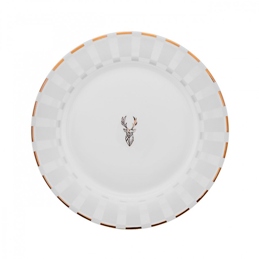 Karaca Elegance Bone Aries Metalic 24 Parça 6 Kişilik Yemek Takımı