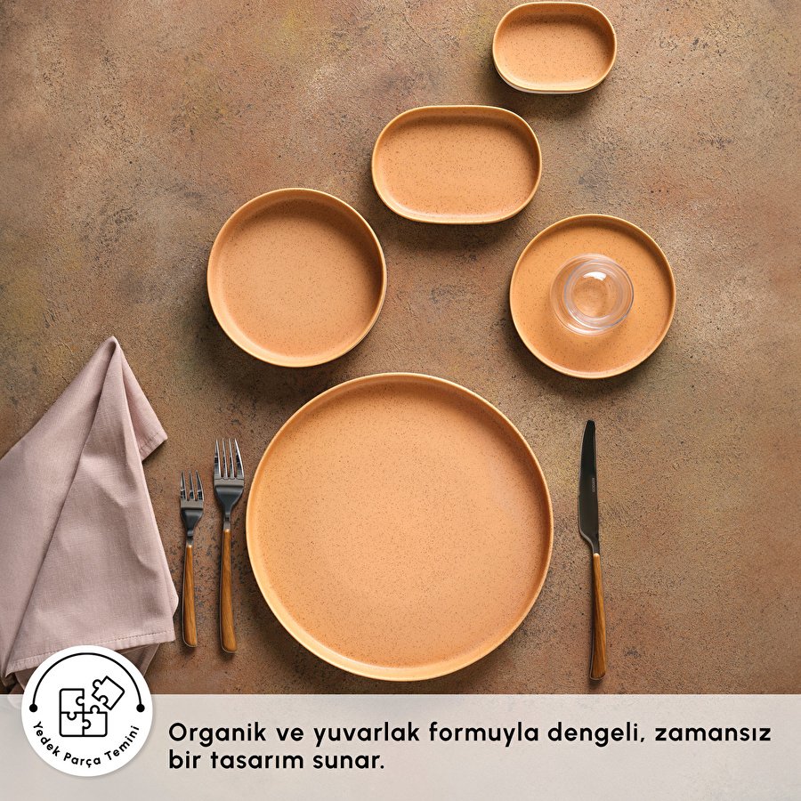 Karaca x TURK Fatih Tutak Earth Collection 26 Parça 6 Kişilik Kahvaltı Seti