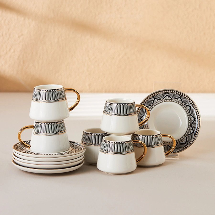 Karaca Globe 6 Kişilik Kahve Fincan Takımı 80 ml