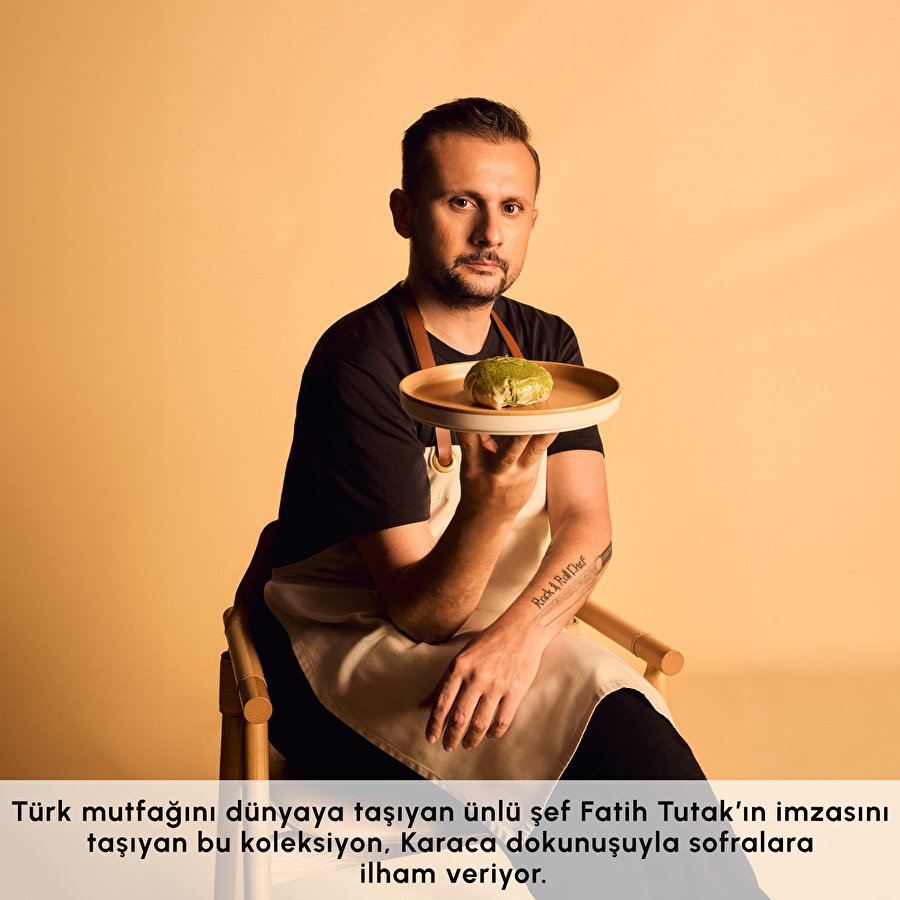 Karaca x TURK Fatih Tutak Red Carpet Earth Collection 57 Parça 12 Kişilik Yemek Takımı