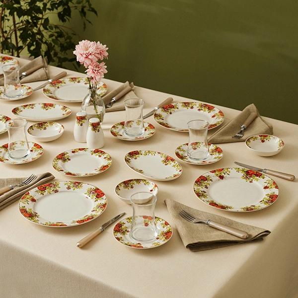 Karaca Elegance Bone Montebello 60 Parça 8 Kişilik Yemek Takımı