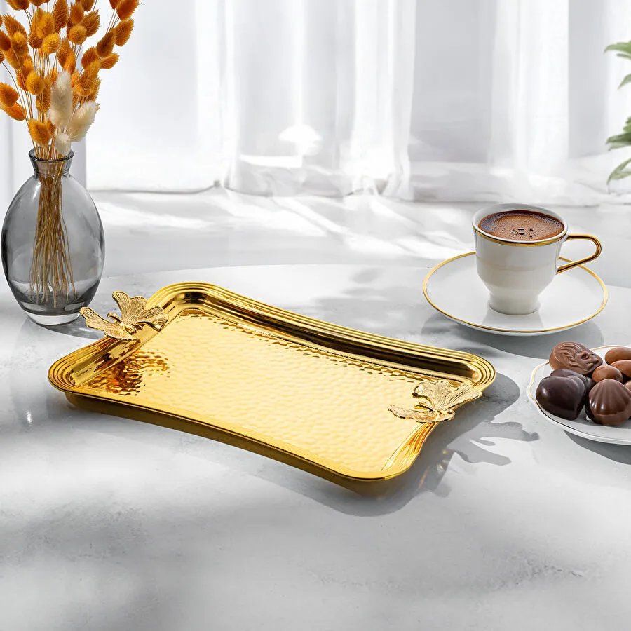 Emsan Butterfly Tepsi Gold