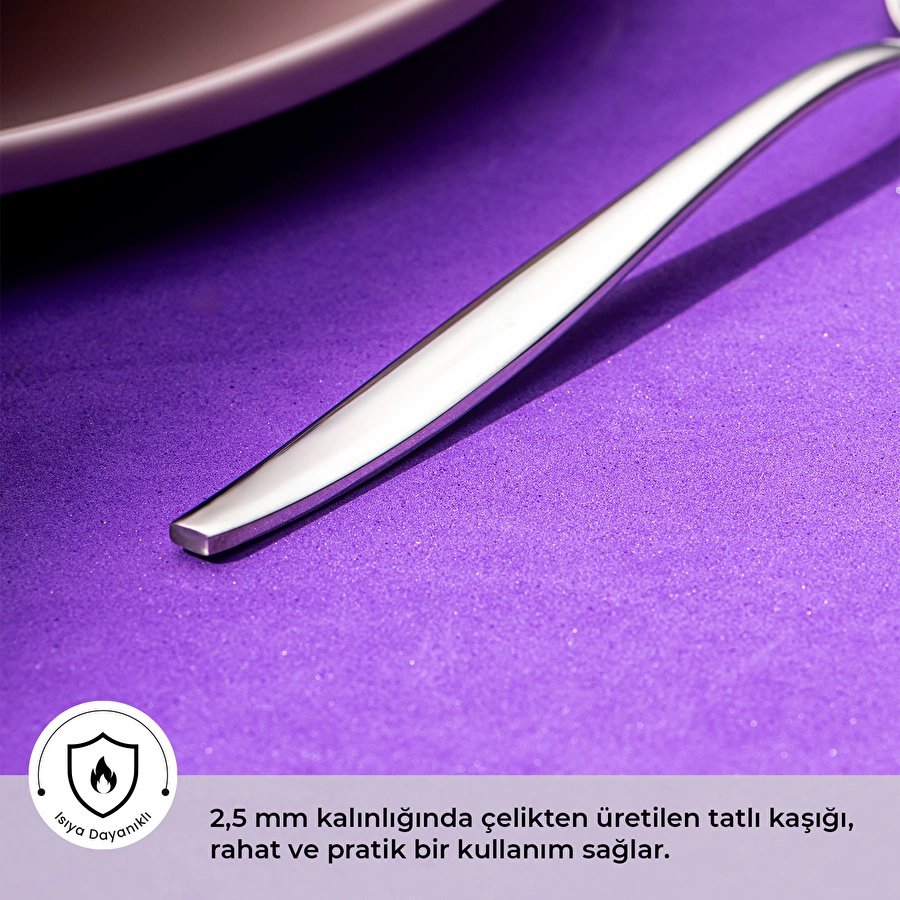 Emsan Reyhan Tekli Tatlı Kaşığı 16 cm