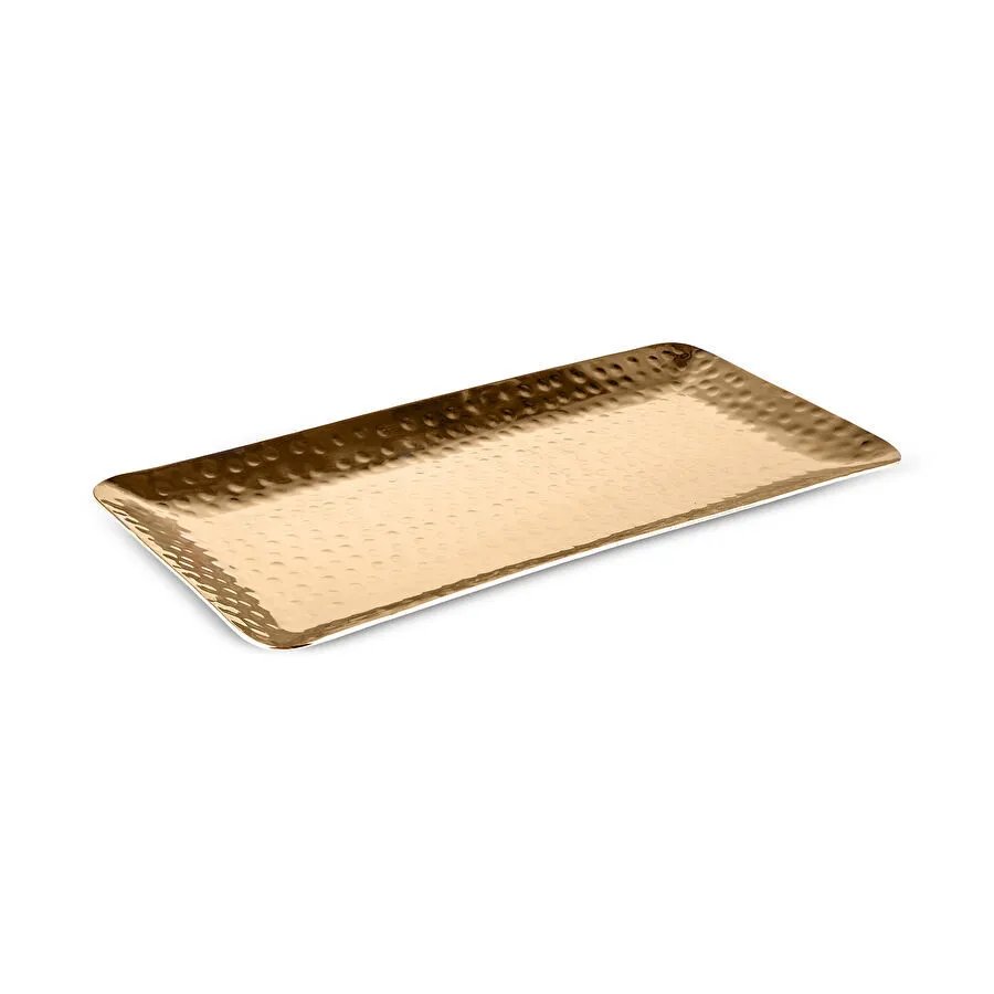 Karaca Home Loren Dekoratif Tepsi 33x15 cm Gold