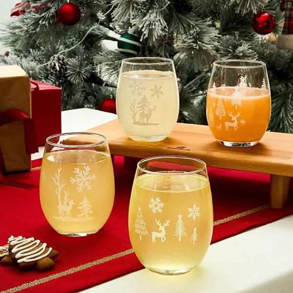 Karaca New Year Yılbaşı Noeltree Meşrubat Bardağı 590 Ml