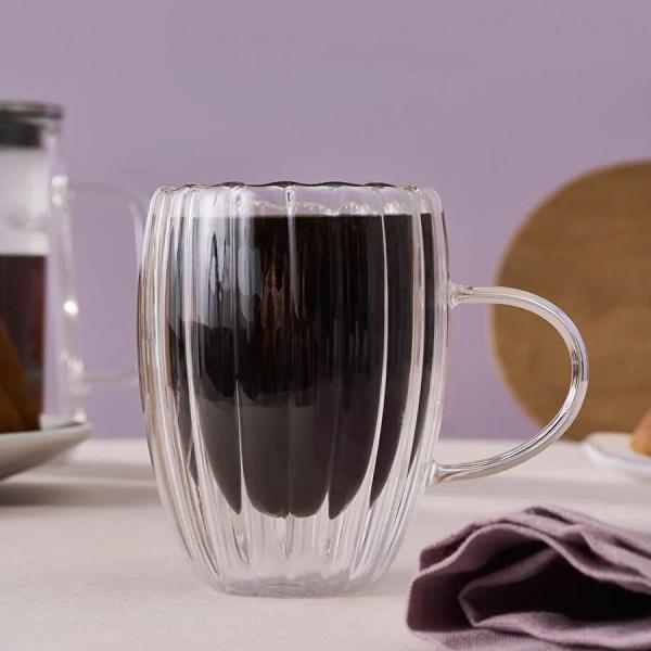 Karaca Pia Alya Çift Cidarlı Mug 330 Ml