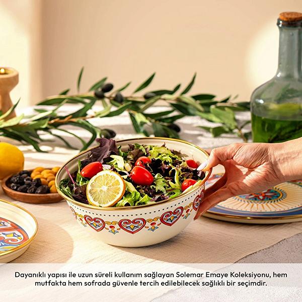 Emsan Solemar Emaye Salata Kasesi 20 cm