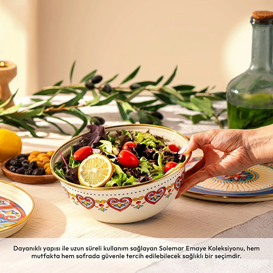 Emsan Solemar Emaye Salata Kasesi 20 cm