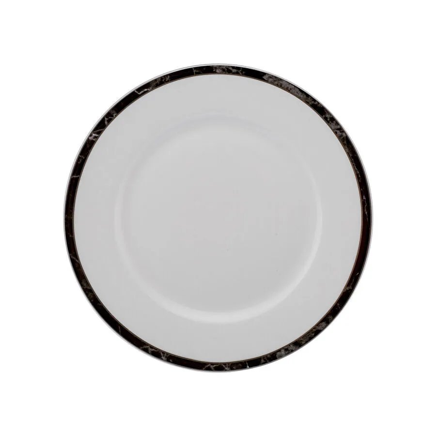 Karaca Damalı Çizgi Porselen Pasta Tabağı 19 cm