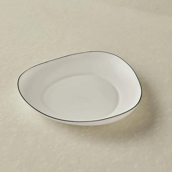 Karaca Agata Opal Cam Çukur Tabak 18 Cm