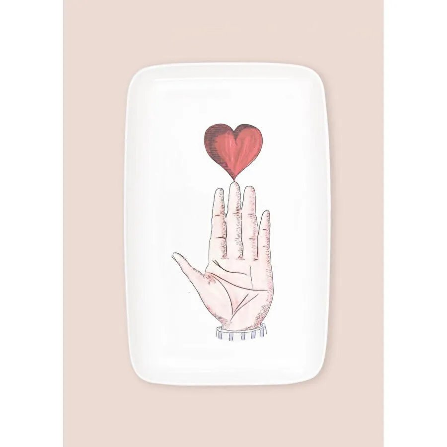 The Mia Luv Dikdörtgen Servis 33x21 Cm