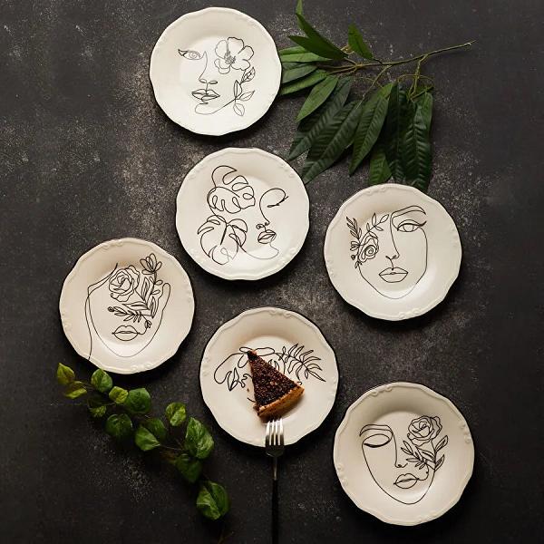 Karaca Face 6 Kişilik Pasta Takımı 21 cm