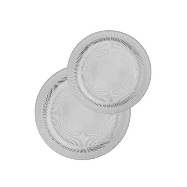 Rakle Splendid Cam 2'li Salata Kasesi Seti Füme 25 Cm - 30 Cm