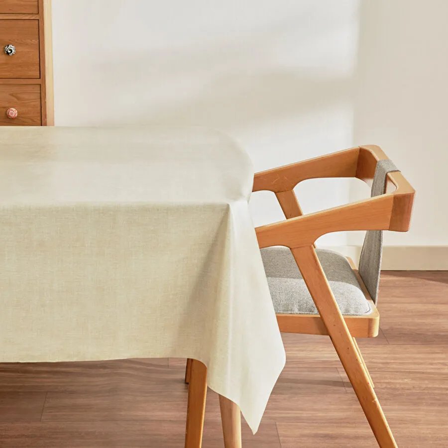 Karaca Home Luna Pvc Masa Örtüsü Ekru