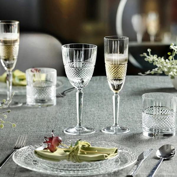 RCR Brillante Yüksek Kalite Cam 6'lı Flüt Kadeh Seti 185 ml