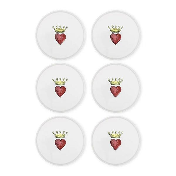 The Mia Luv Servis Tabağı 6lı Set 26 Cm