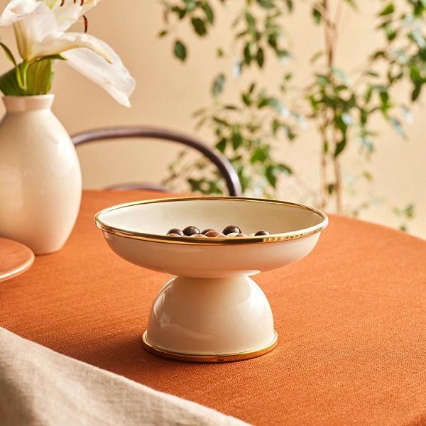 Karaca Viyan Emaye Ayaklı Sunumluk 14 cm