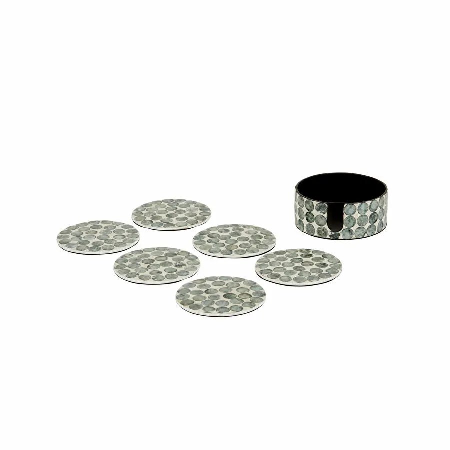 Karaca Home Katie Sedef Bardak Altlığı 6'lı 10x10 cm