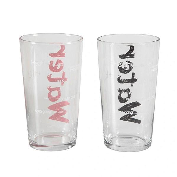 Mudo Home Water Bardak 570 Ml 2'li̇ Set -si̇yah&pembe