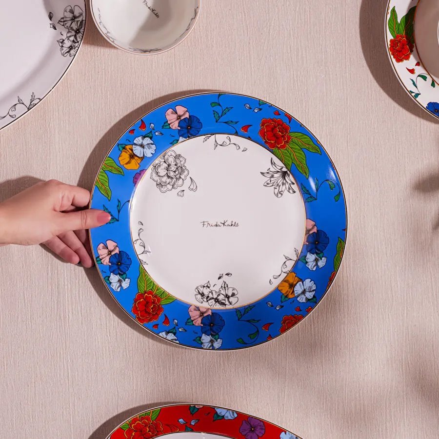 Karaca Frida Servis Tabağı Mavi 27 Cm