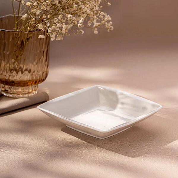 Emsan Pamukkale Kare Çukur Tabak 15 cm