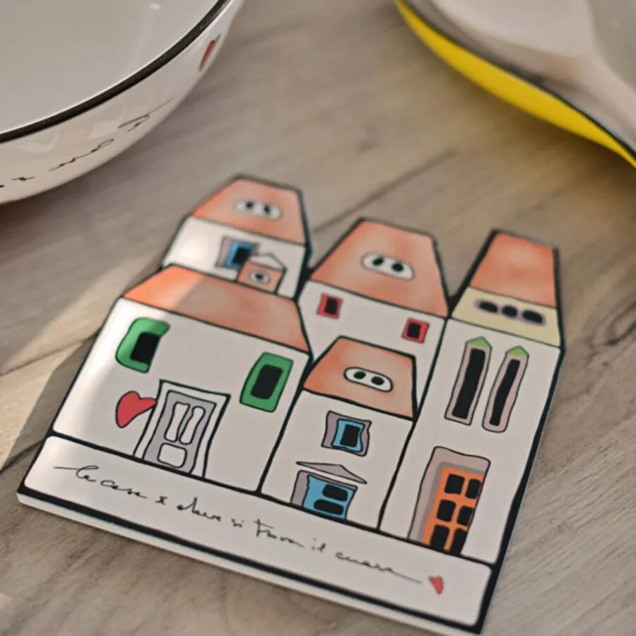 Egan Italy Le Casette Kaşık Altlığı ve Nihale Seti