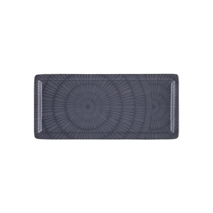 The Mia Noon Dikdörtgen Servis Gri 35x16 Cm