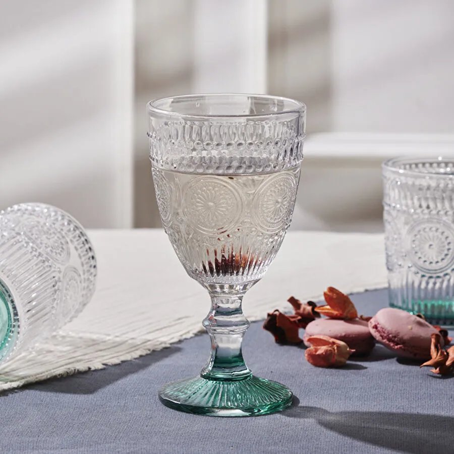 Karaca Sunflower Kadeh Yeşil 314 ml