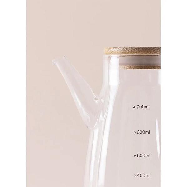 The Mia Bamboo Cam Zeytinyağı Şişesi 700 Cc Sse0039