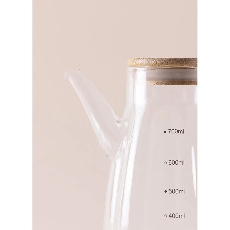 The Mia Bamboo Cam Zeytinyağı Şişesi 700 Cc Sse0039
