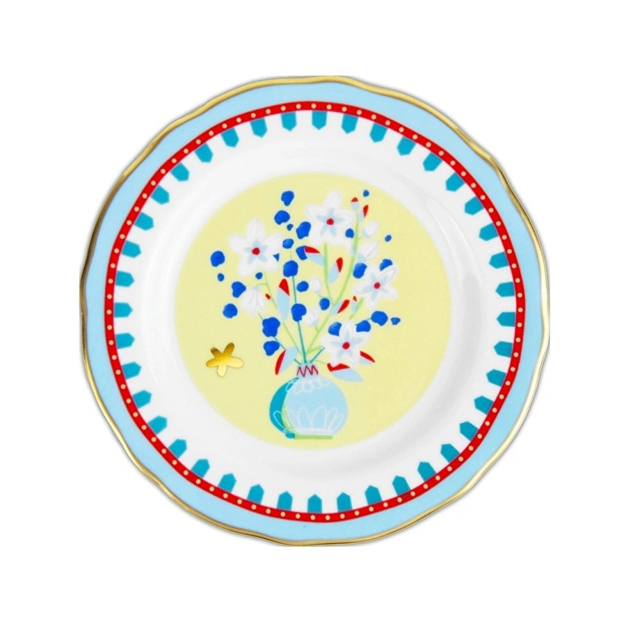 Baci Milano Mamma Mia Vazo Desenli Pasta Tabağı 16 cm