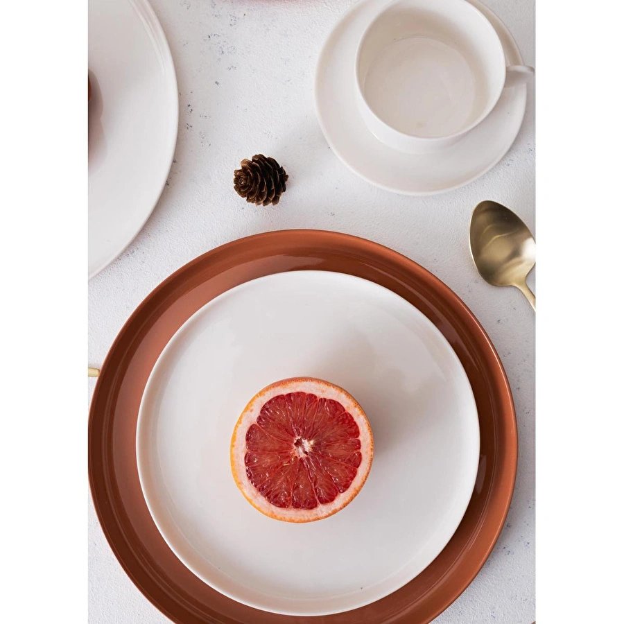 The Mia Cotta Limoges Servis Tabağı Terracota 27 Cm Ctt027