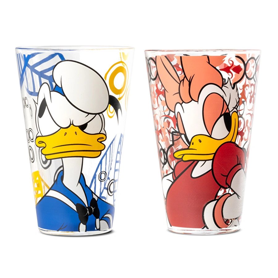 Egan Italy Disney F&E Donald Duck Lisanslı 2’li Cam Bardak Seti