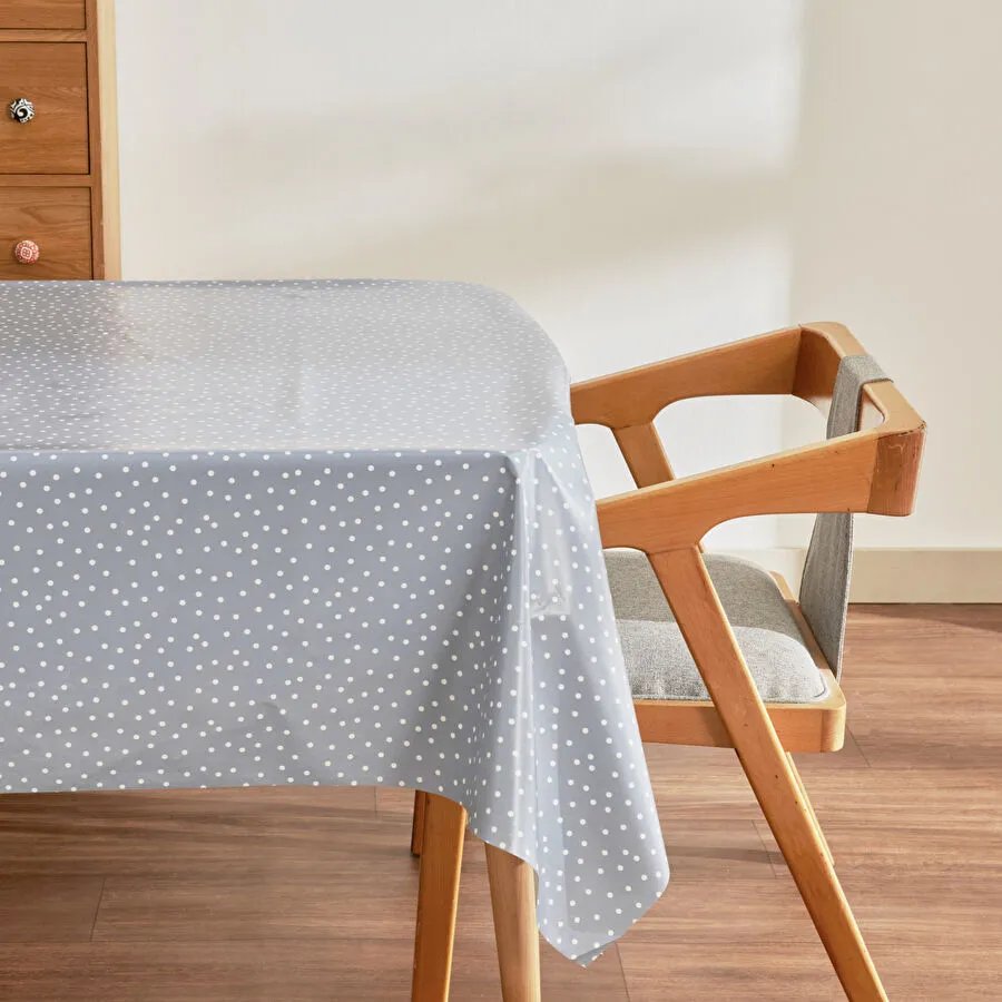 Karaca Home Luna Puantiyeli Pvc Masa Örtüsü Mavi