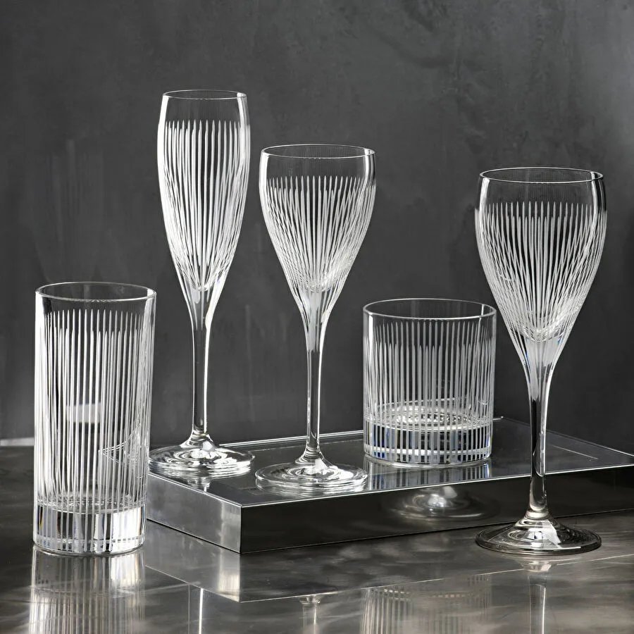 Da Vinci Leonardo Yüksek Kalite Kristal 2'li Flüt Kadeh 160 ml