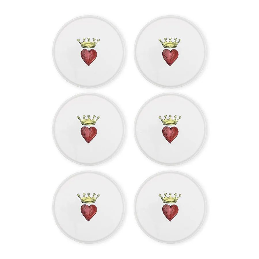 The Mia Luv Pasta Tabağı 6lı Set 19 Cm