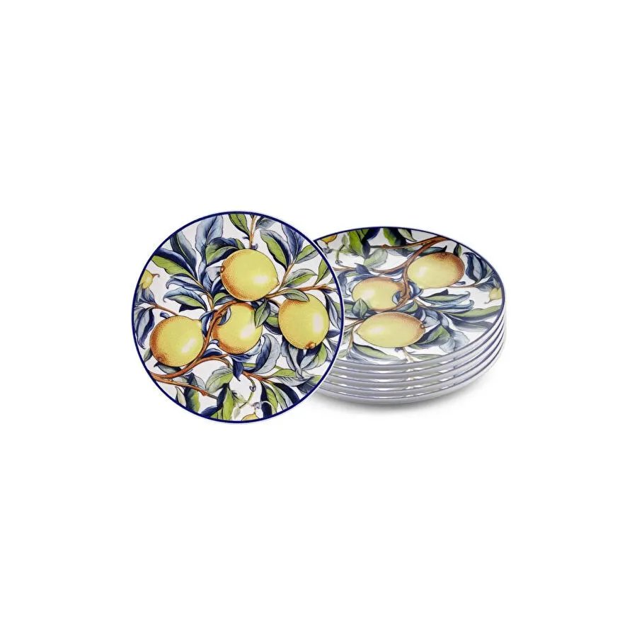 The Mia Odore Di Limone Pasta Tabağı 6lı Set 19 Cm Odl0002