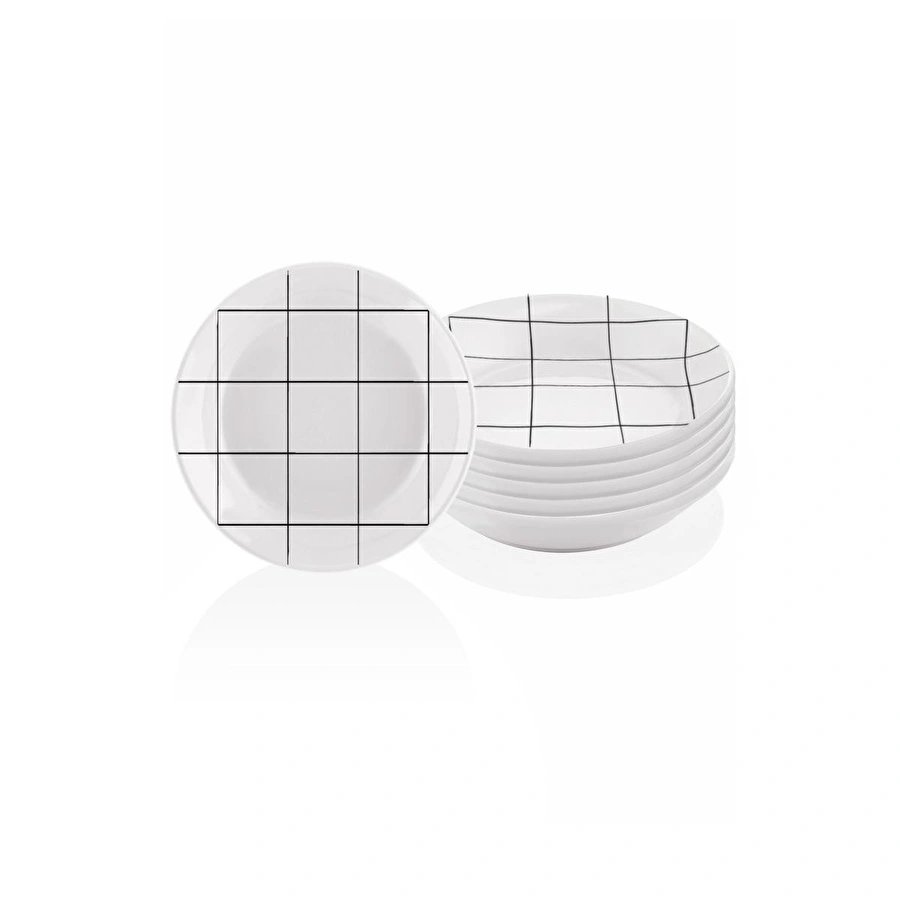 The Mia Daily Tunes Yemek Tabağı - 6lı Set 20 Cm