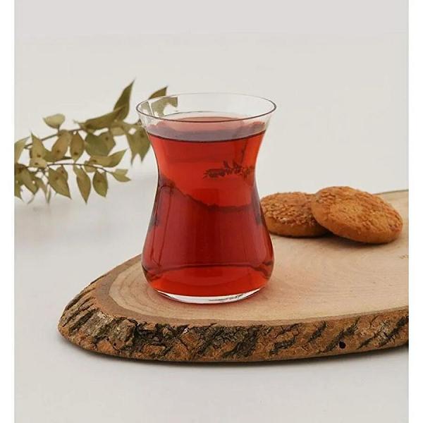 Paşabahçe El İmalatı Crystallin 6lı 165cc Leaf Çay Bardağı 22720