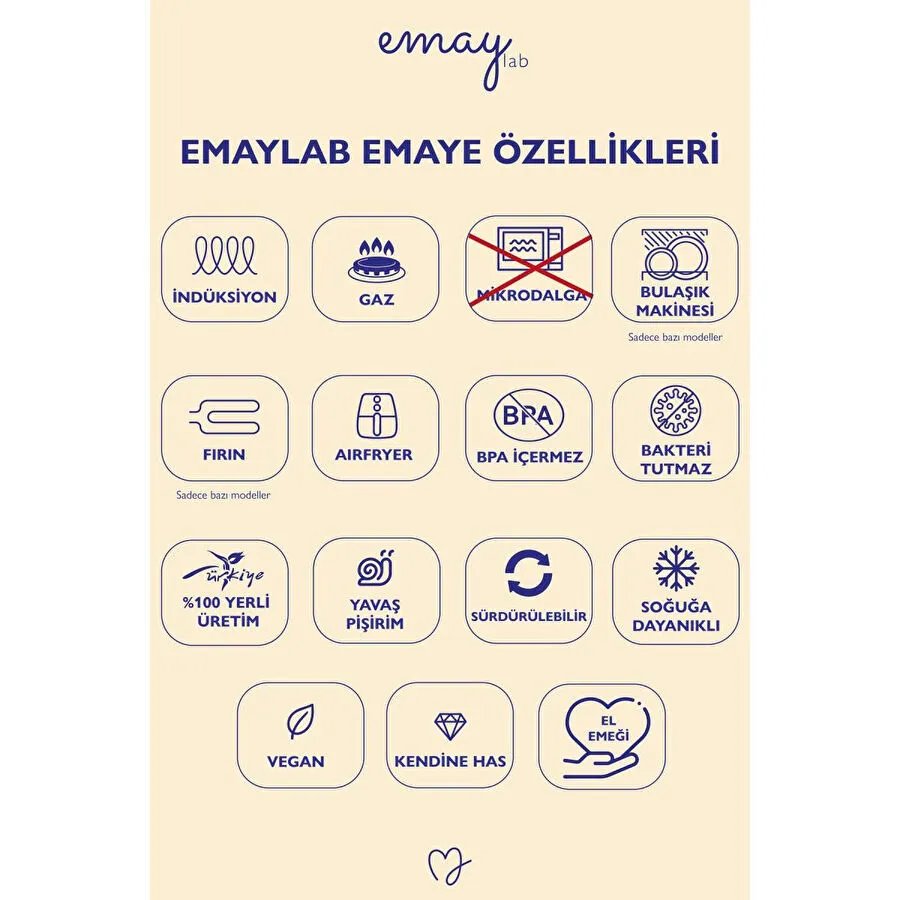 Emaylab Cupid Grid Desen Emaye Kupa