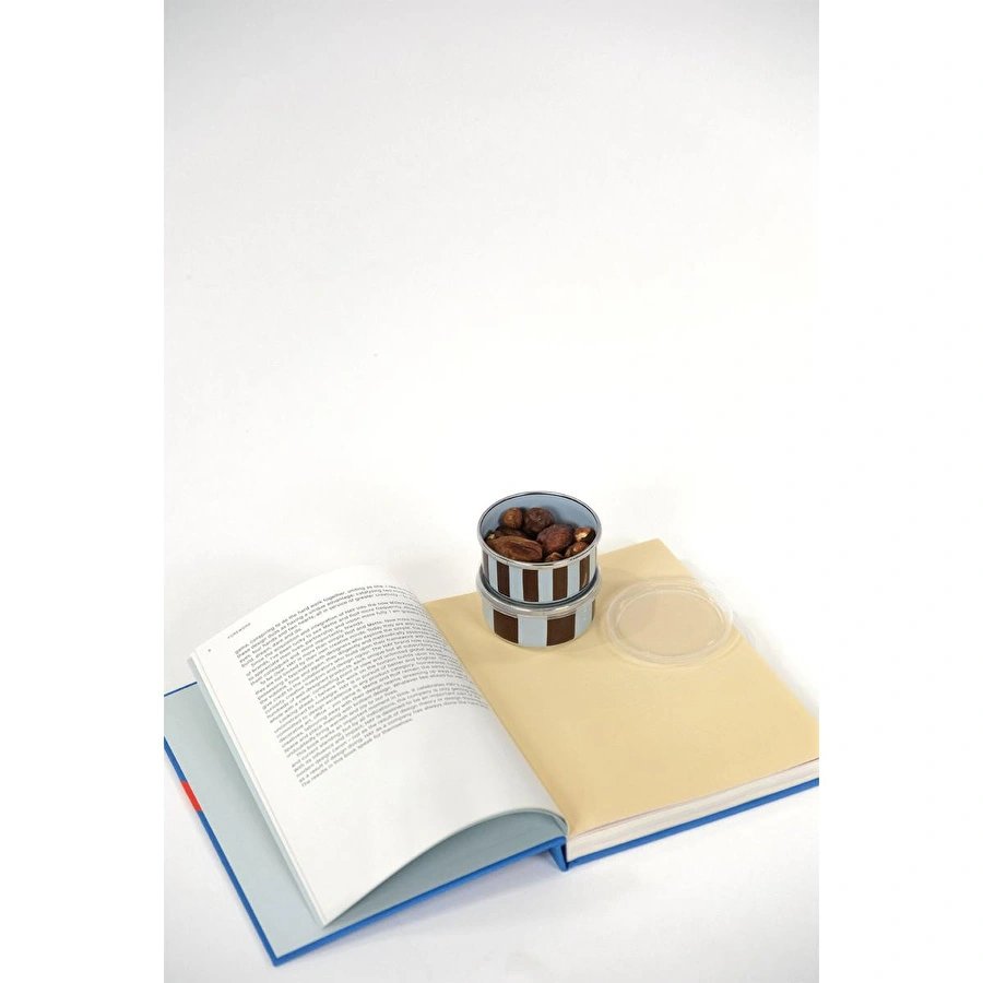 Emaylabxpeppythings Berry Emaye 4’lü Kapaklı Kase Çerezlik, Kahvaltılık, Reçellik, Zeytinlik, Sunumluk Seti 8cm 200 Ml