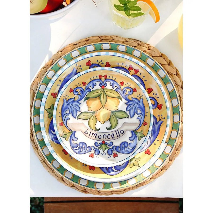 The Mia Limoncello Pasta Tabağı 6lı Set 19 Cm