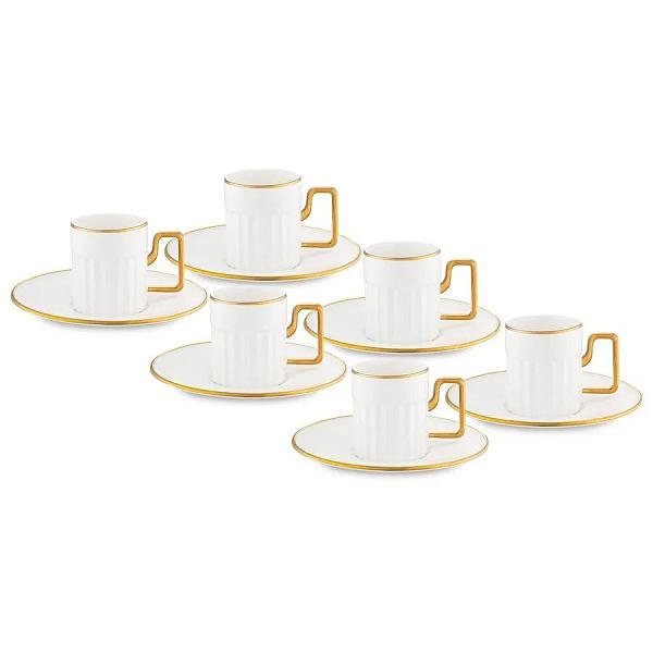 Jumbo Sorin-100 Gold 6 Kişilik Kahve Fincan Takımı