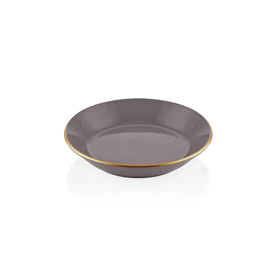 The Mia Basic Yemek Tabağı 6 Lı Set Gri - 20cm