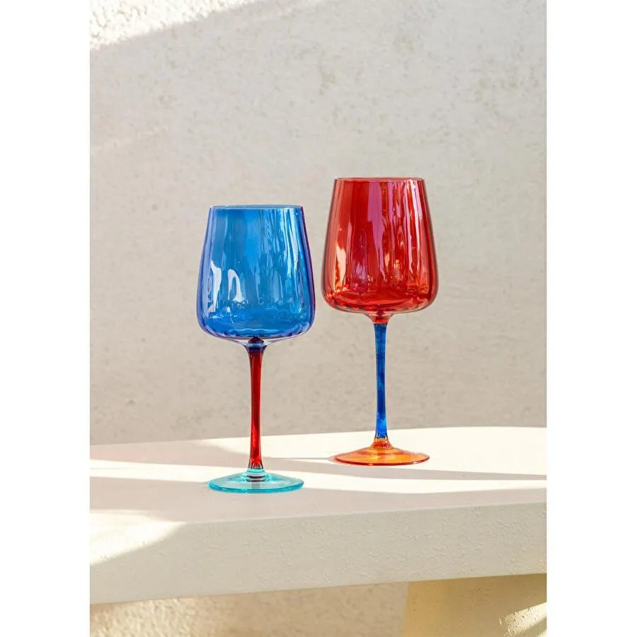 The Mia Şarap Kadehi Mavi 500 Ml